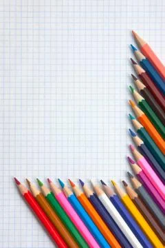 Colored pencils Stock Photos