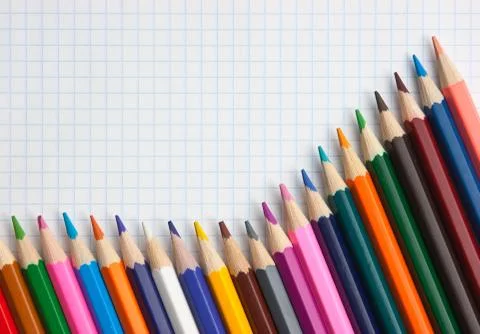 Colored pencils Stock Photos