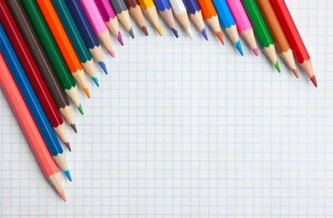 Colored pencils Stock Photos