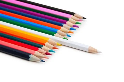 Colored pencils Stock Photos