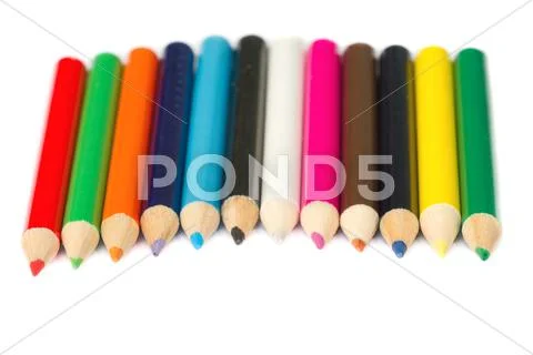 Colored pencils Stock Photos