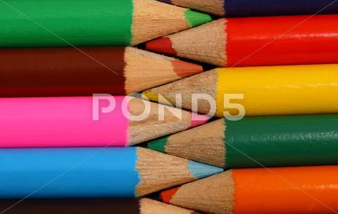 Colored pencils Stock Photos