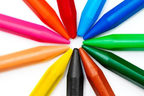 Colored pencils Stock Photos