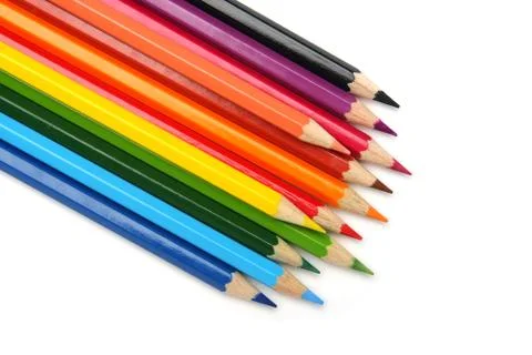 Colored pencils Stock Photos