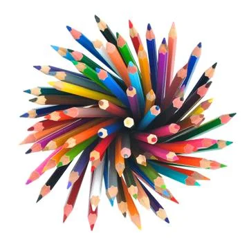 Colored pencils Stock Photos