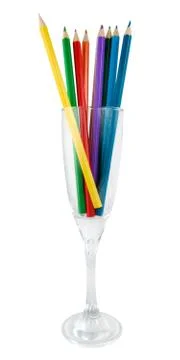 Colored pencils Stock Photos