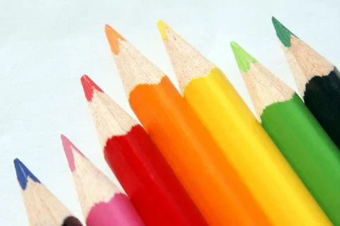 Colored pencils Stock Photos