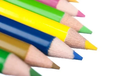 Colored pencils Stock Photos