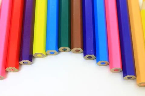 Colored pencils Stock Photos