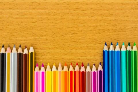 Colored pencils Stock Photos