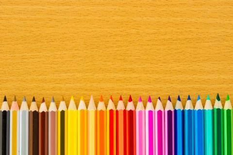 Colored pencils Stock Photos