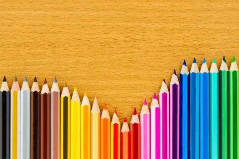Colored pencils Stock Photos