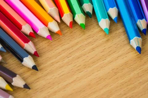 Colored pencils Stock Photos