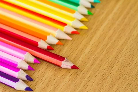 Colored pencils Stock Photos