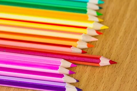 Colored pencils Stock Photos