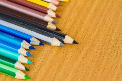 Colored pencils Stock Photos
