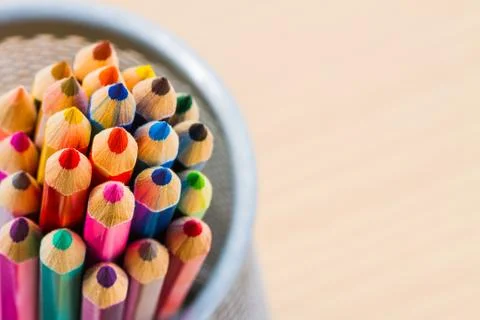 Colored pencils Stock Photos
