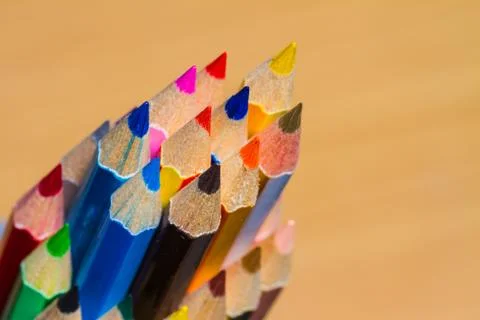 Colored pencils Stock Photos