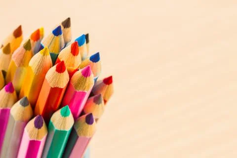 Colored pencils Stock Photos