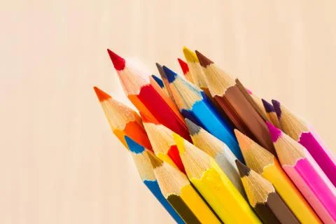 Colored pencils Stock Photos