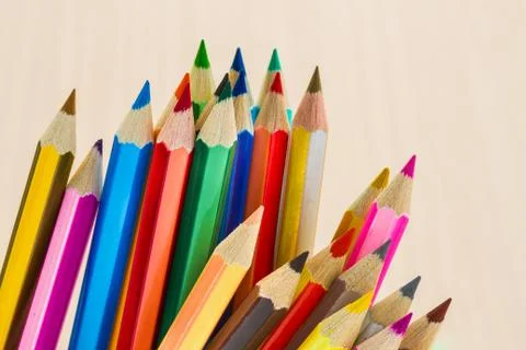 Colored pencils Stock Photos