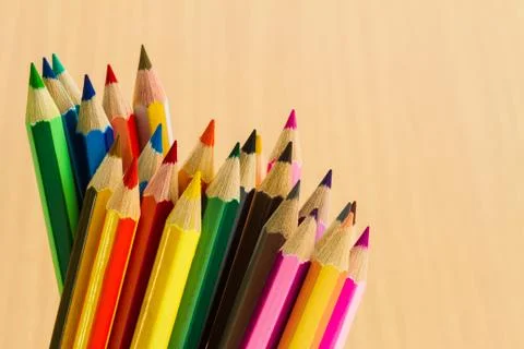Colored pencils Stock Photos