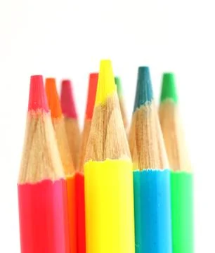 Colored pencils Stock Photos