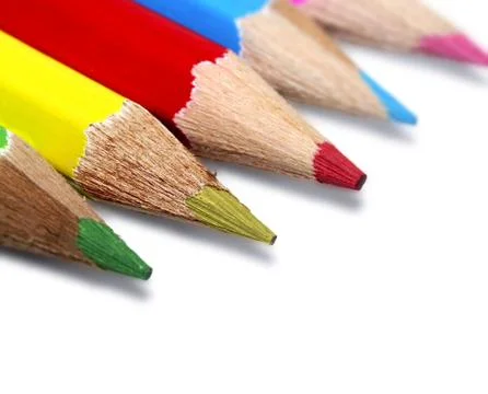 Colored pencils Stock Photos