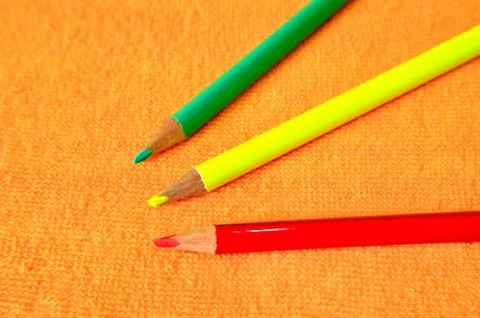 Colored pencils Stock Photos