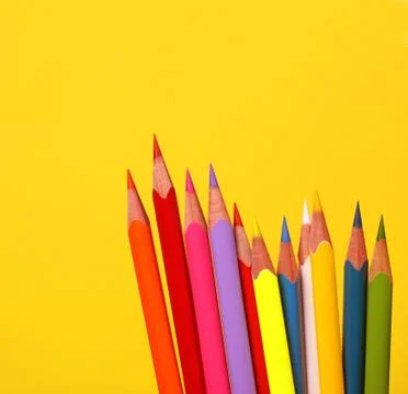 Colored pencils Stock Photos