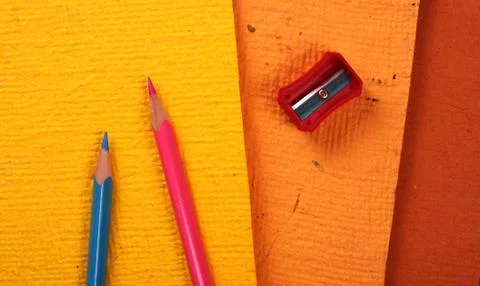 Colored pencils Stock Photos