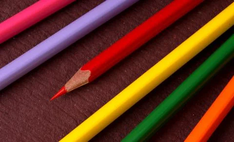 Colored pencils Stock Photos