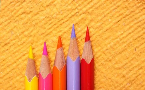 Colored pencils Stock Photos