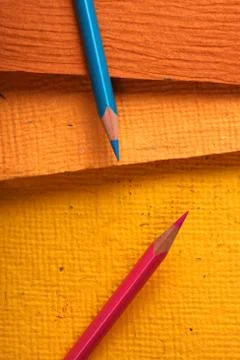 Colored pencils Stock Photos