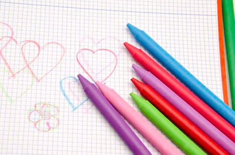 Colored pencils Stock Photos
