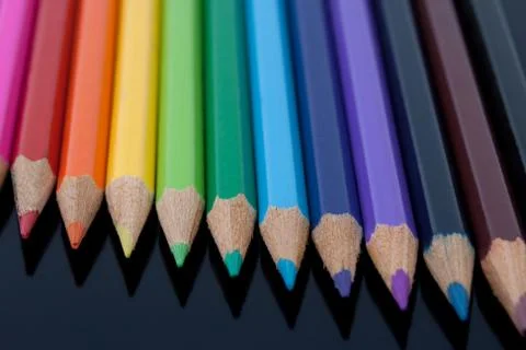 Colored pencils Stock Photos