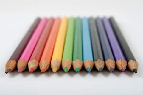 Colored pencils Stock Photos