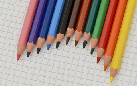 Colored pencils Stock Photos