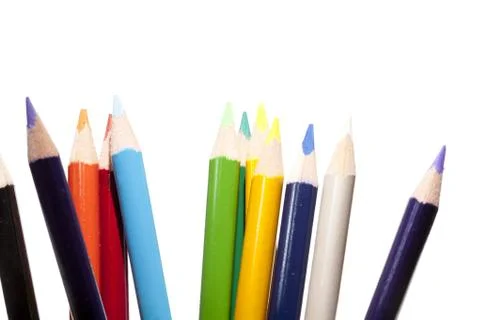 Colored pencils Stock Photos