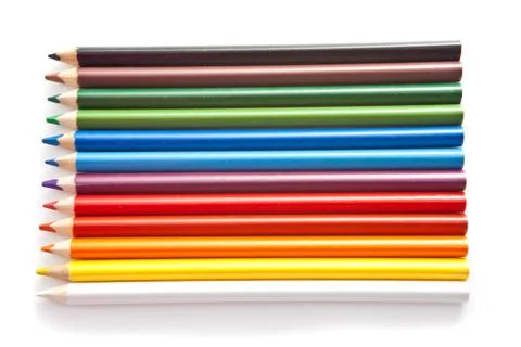Colored pencils Stock Photos