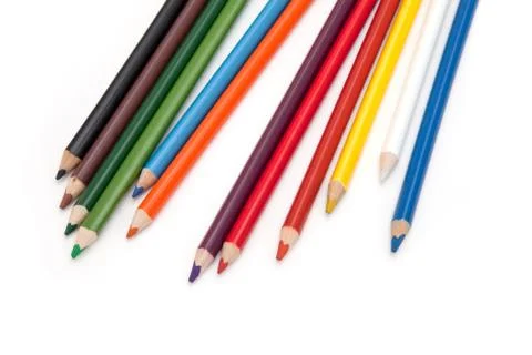 Colored pencils Stock Photos