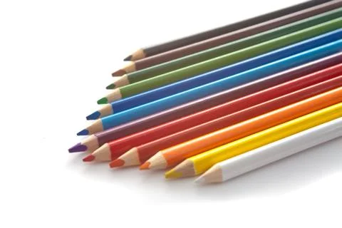 Colored pencils Stock Photos
