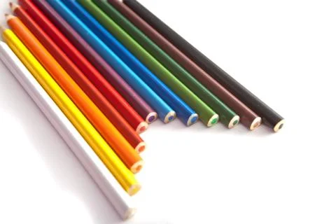 Colored pencils Stock Photos