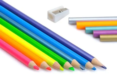 Colored pencils Stock Photos