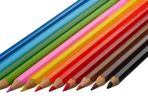 Colored pencils Stock Photos