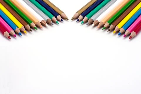 Colored pencils Stock Photos