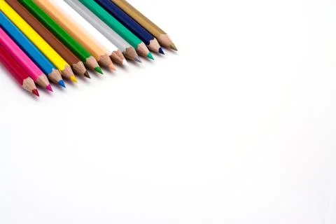 Colored pencils Stock Photos