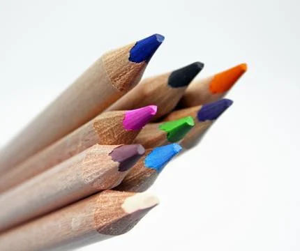 Colored pencils Stock Photos