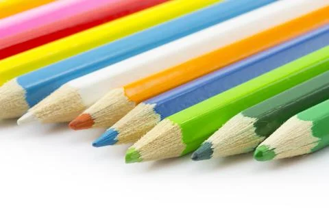 Colored pencils Stock Photos