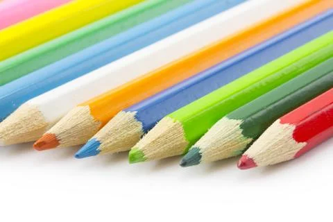 Colored pencils Stock Photos